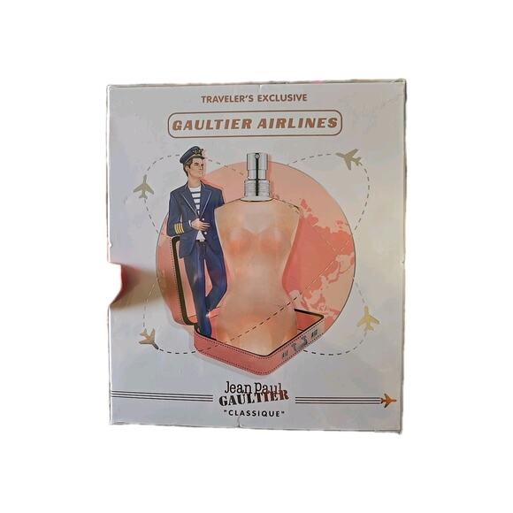 NIB Sealed Jean Paul Gaultier Classique Airlines Spray Perfume 2 Pcs Set Women - Picture 4 of 6
